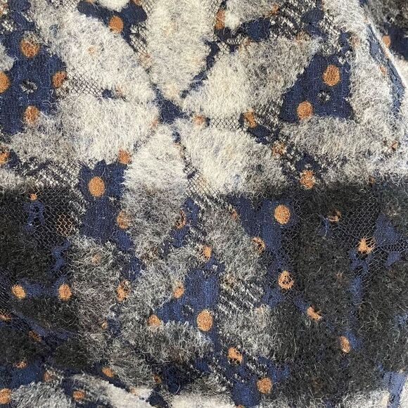 Anthropologie Wintertide Reversible Poncho One Size Plaid Floral - Picture 9 of 12